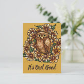 Owl daisies                                        briefkaart (Staand voorkant)
