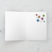 Owl Daisies Wenskaart Kaart (Binnen)