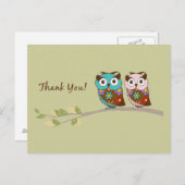 Owl Dank u Briefkaart (Voorkant / Achterkant)