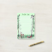 Owl Deer woud waterverf aan-do lijst Post-it® Notes (Op bureau)