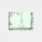 Owl Deer woud waterverf aan-do lijst Post-it® Notes (Voorkant)
