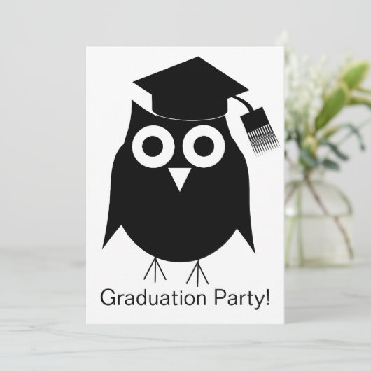 Owl Design Afstuderen Kaart (Staand voorkant)