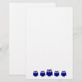 Owl design briefpapier (Voorkant / Achterkant)