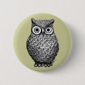 Owl Design Button Pin (Voorkant)