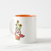 Owl design Coffee Mok Cup (Voorkant links)