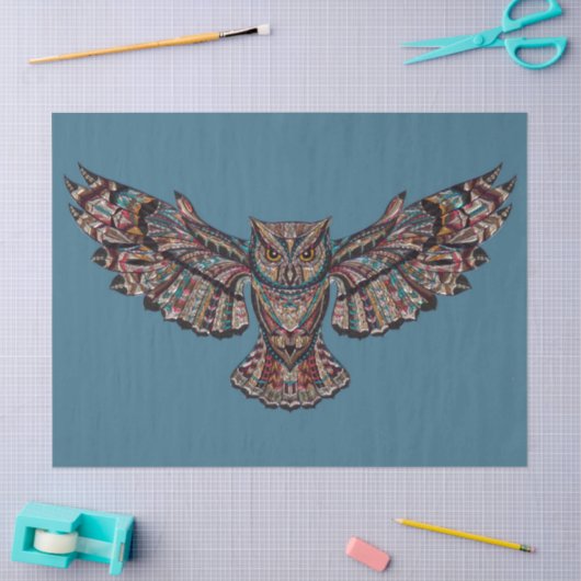 Owl Design Decoupage Tissuepapier (Craft)