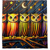 Owl design douchegordijn (Voorkant)