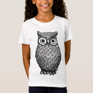 Owl Design Girls Shirt