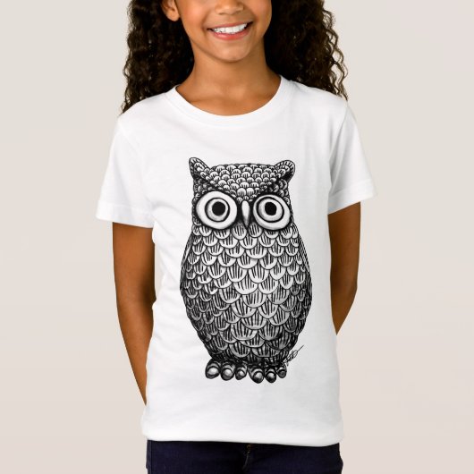 Owl Design Girls Shirt (Voorkant)
