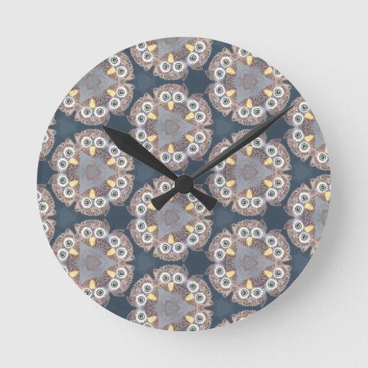 owl design home decor-klok ronde klok (Voorkant)