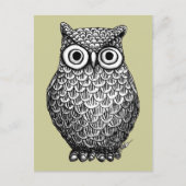 Owl Design Post Card Briefkaart (Voorkant)