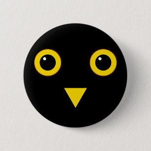 Owl design ronde button 5,7 cm