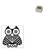 Owl Design Rubber Stamp Rubberstempel (Gestempeld)