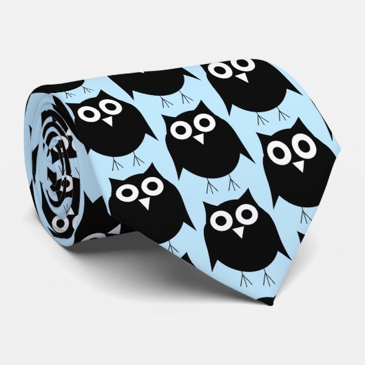 Owl design stropdas (Opgerold)