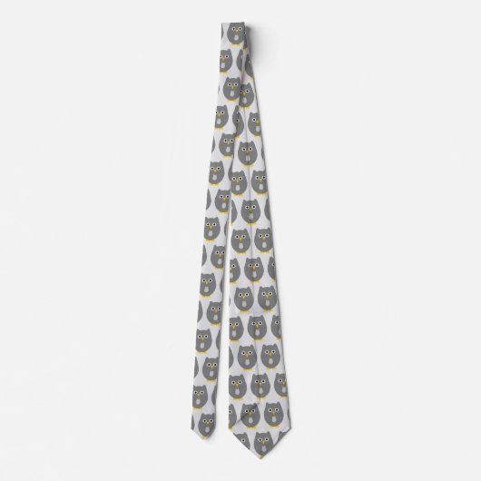 Owl design stropdas (Achterkant)