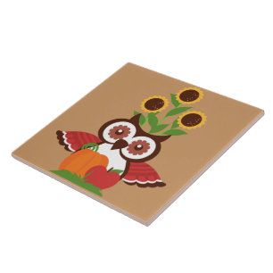 Owl design tegel tegeltje