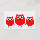 Owl design visitekaartje (Achterkant)