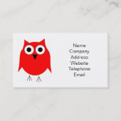 Owl design visitekaartje (Voorkant)
