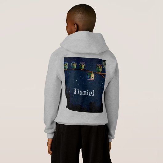 Owl die met de unieke Collage van het Citaat versc (Achterkant volledig)