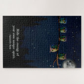 Owl die met de unieke Collage van het Citaat versc Legpuzzel (Horizontaal)