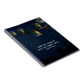 Owl die met de unieke Collage van het Citaat versc Notitieboek (Rechterzijde)