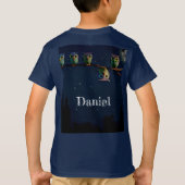 Owl die met de unieke Collage van het Citaat versc T-shirt (Achterkant)