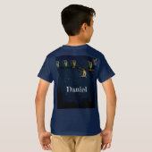 Owl die met de unieke Collage van het Citaat versc T-shirt (Achterkant volledig)