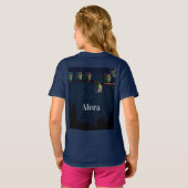 Owl die met de unieke Collage van het Citaat versc T-shirt (Achterkant volledig)