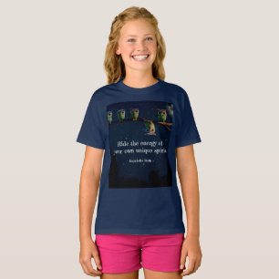 Owl die met de unieke Collage van het Citaat versc T-shirt