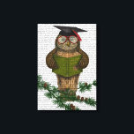 Owl die op Tak lezen Canvas Afdruk<br><div class="desc">Dieren en Natuur</div>