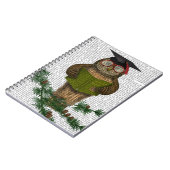 Owl die op Tak lezen Notitieboek (Linkerzijde)