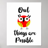 Owl dingen zijn mogelijk poster (Voorkant)
