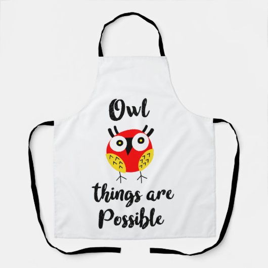 Owl dingen zijn mogelijk schort (Voorkant)