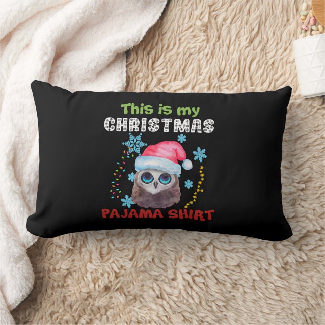 Owl dit is mijn kerstpajama Shirt Kussen (Deken)