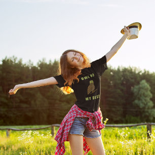 Owl doe mijn beste grappige woordspeling vogelobse t-shirt