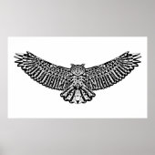 Owl Doodle 2 Poster (Voorkant)