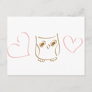 Owl Doodle Briefkaart