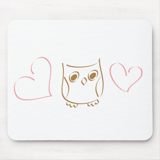 Owl Doodle Muismat (Voorkant)