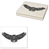 Owl Doodle Rubberstempel (Gestempeld)