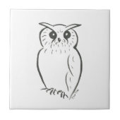 Owl doodle tegeltje (Voorkant)
