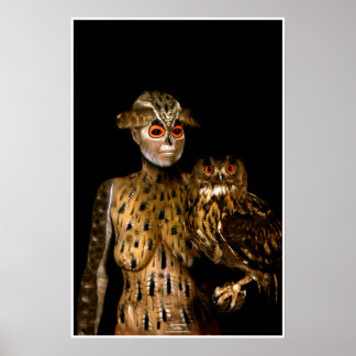 Owl door Johannes Stötter Poster