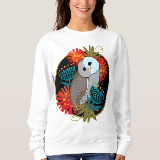 OWL DOOR MYSELF witte shirten-kies stijl Trui (Voorkant)