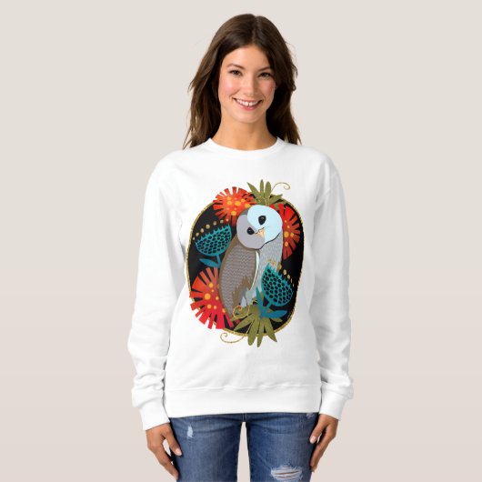 OWL DOOR MYSELF witte shirten-kies stijl Trui (Voorkant volledig)