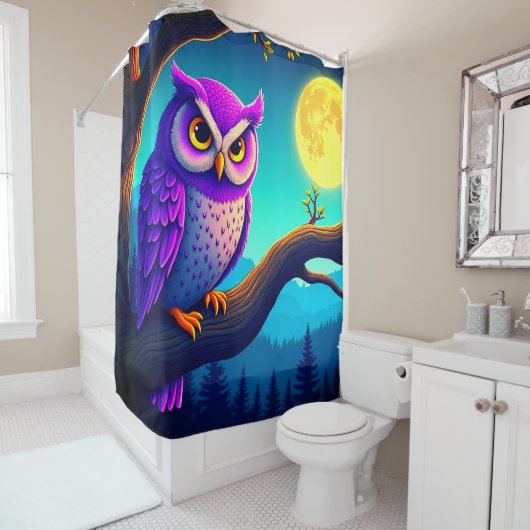 Owl Douchegordijn (In situ)