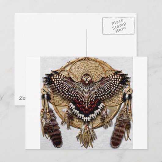 Owl Dream Catcher Briefkaart (Voorkant / Achterkant)