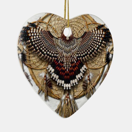 Owl Dream Catcher Keramisch Ornament (Rechts)