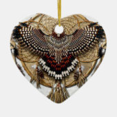 Owl Dream Catcher Keramisch Ornament (Voorkant)