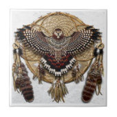 Owl Dream Catcher Tegeltje (Voorkant)