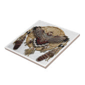 Owl Dream Catcher Tegeltje (Zijkant)