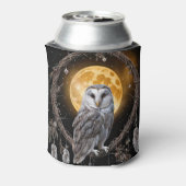 Owl Dreamcatcher Boho with Moon Blikjeskoeler (Blikje Achterkant)